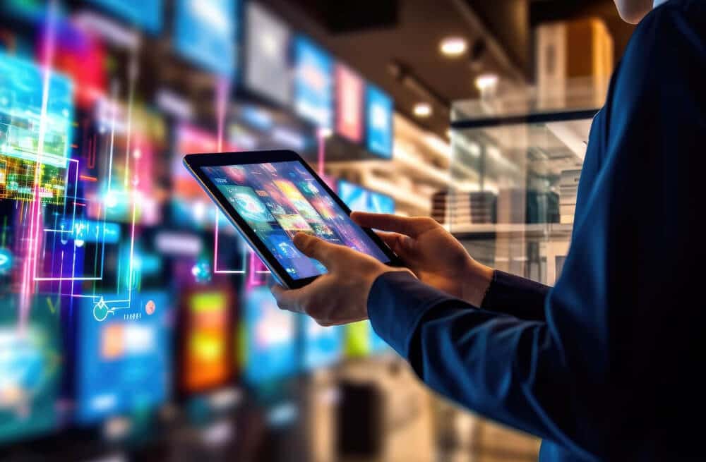 person browsing an e-commerce website on a digital device